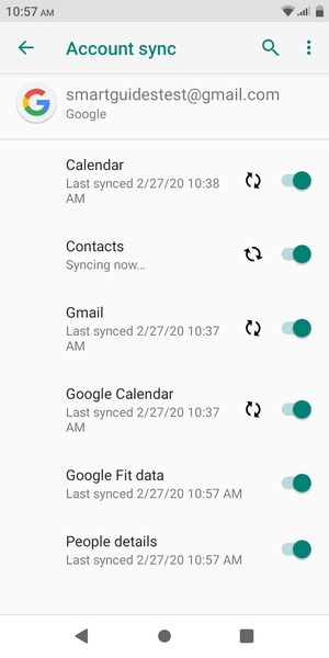 Your contacts from Google will now be synced to your BLU