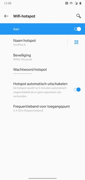 Uw telefoon is nu geïnstalleerd voor gebruik als modem