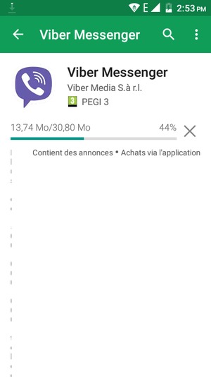Veuillez attendre la fin de la procédure d'installation