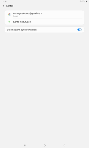 Wählen Sie Ihr Google Konto