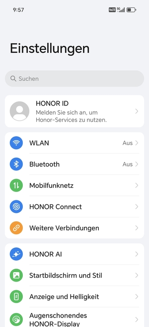Wählen Sie Mobilfunknetz