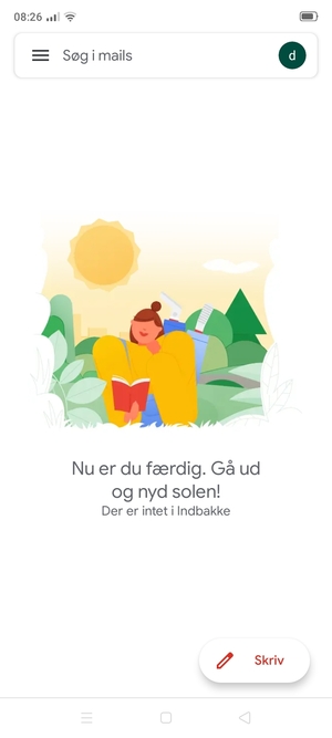 Din konto er klar til brug