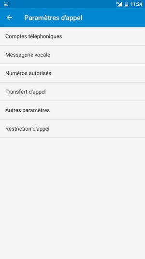 Sélectionnez Messagerie vocale