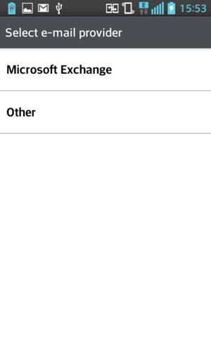 Select Microsoft Exchange