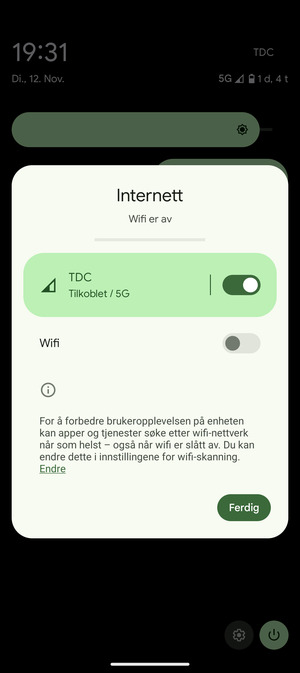 Velg Ferdig