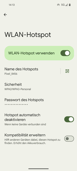 Ihr Handy ist jetzt für die Verwendung als Modem eingerichtet