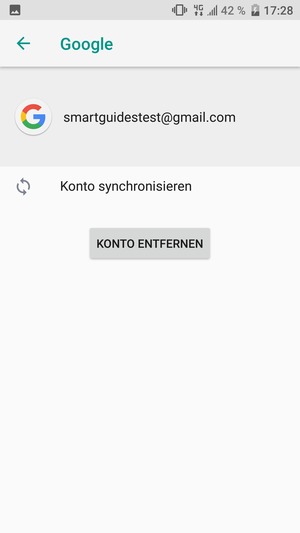 Wählen Sie Konto synchronisieren