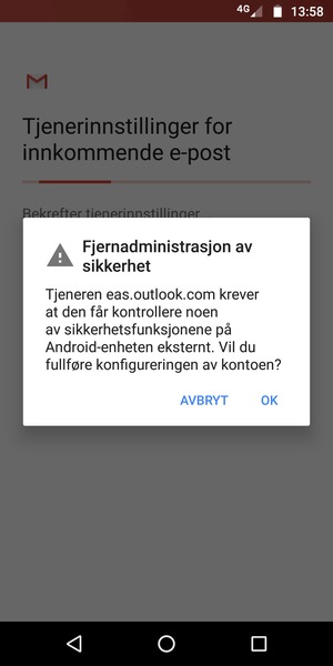 Velg OK