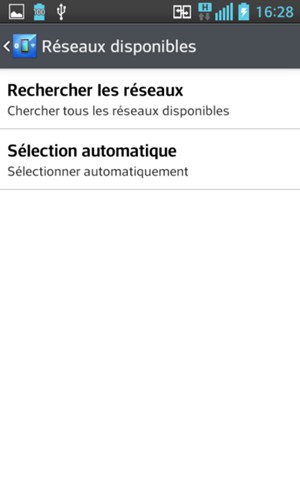Sélectionnez Rechercher les réseaux