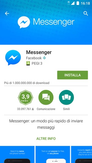 Seleziona INSTALLA
