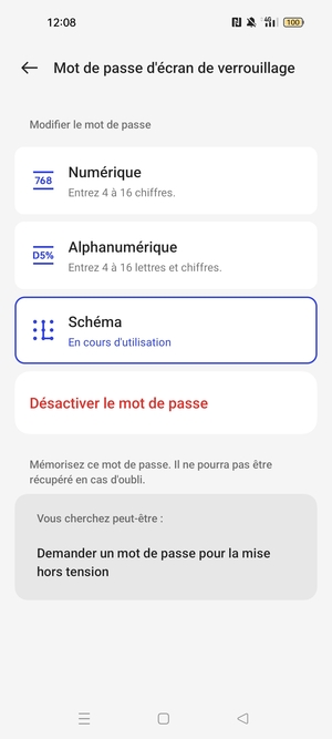 Votre téléphone est maintenant sécurisé par un écran de verrouillage
