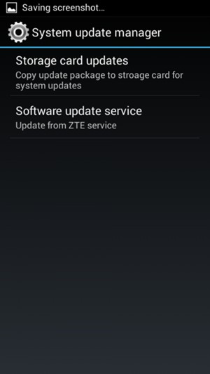 Select Software update service
