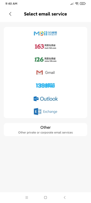 Select Other