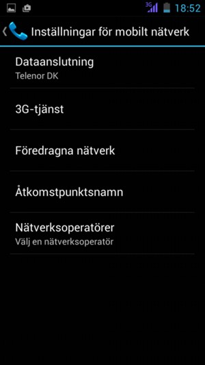 Välj Åtkomstpunktsnamn