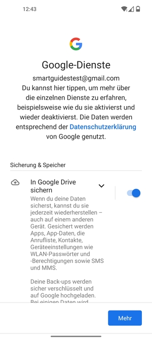 Wählen Sie Mehr