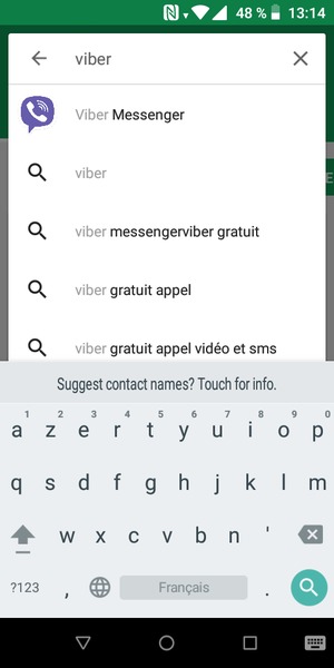 Saisissez le nom de l'appli et sélectionnez Rechercher
