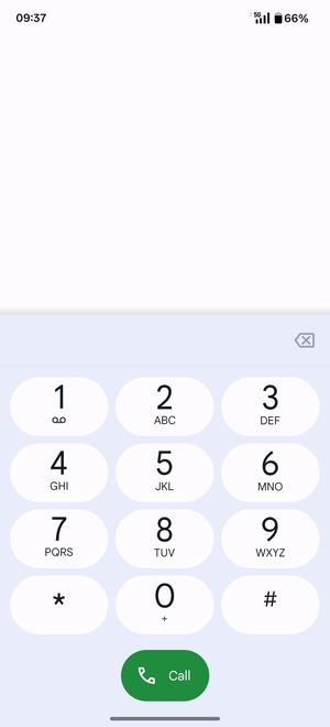 Press and hold the number 1