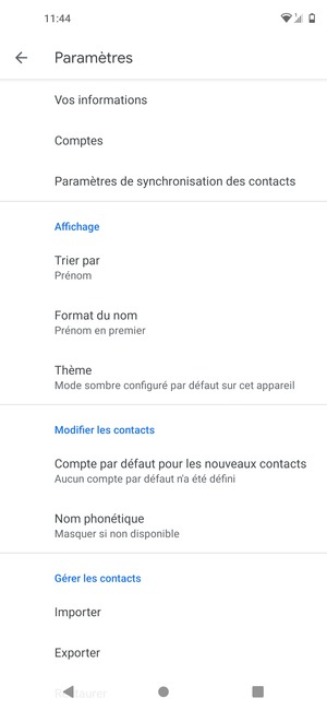 Sélectionnez Importer
