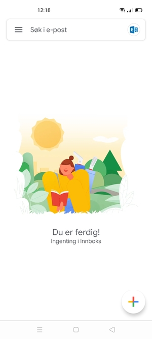 Kontoen er klar til bruk