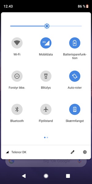 Vælg Indstillinger-knappen