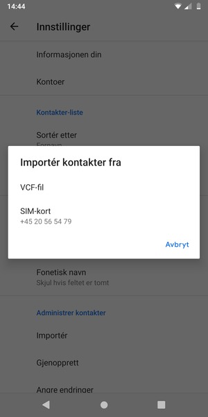 Velg SIM-kort