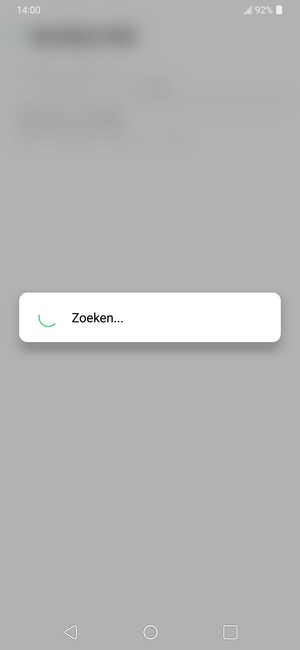 Wacht tot de zoekopdracht beëindigd is