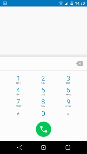 Premi e tieni premuto il numero 1