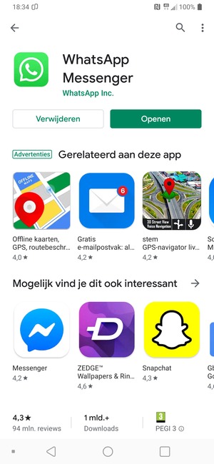 Selecteer Openen