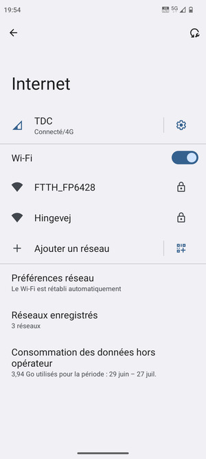 Sélectionnez le réseau sans fil auquel vous souhaitez vous connecter
