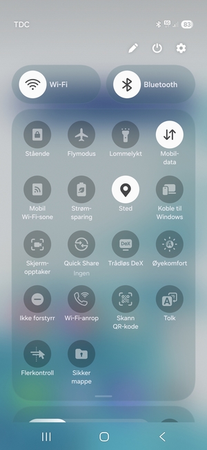 Slå av Wi-Fi og Bluetooth