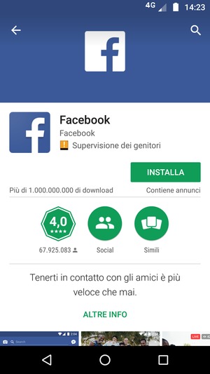 Seleziona INSTALLA