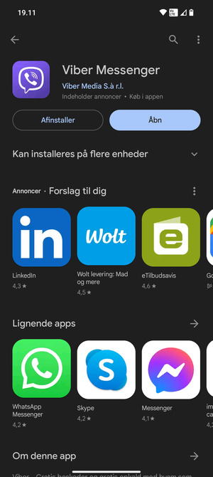 Vælg Åbn