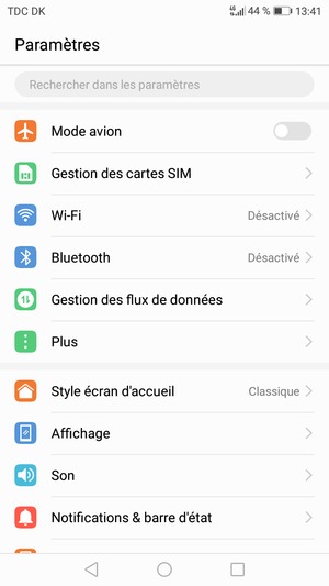 Sélectionnez Plus
