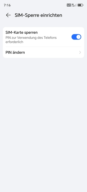 Wählen Sie  PIN ändern