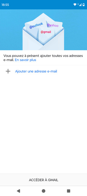 Sélectionnez Ajouter une adresse e-mail