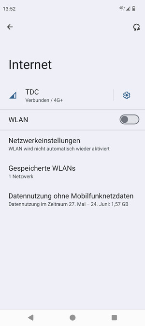 Schalten Sie WLAN ein