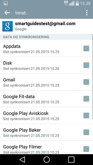 Kryss av i alle avkrysningsboksene