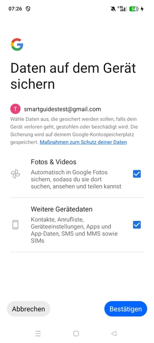 Wählen Sie Ihre gewünschte Optionen und wählen Sie Bestätigen