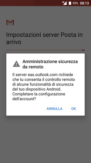 Seleziona OK