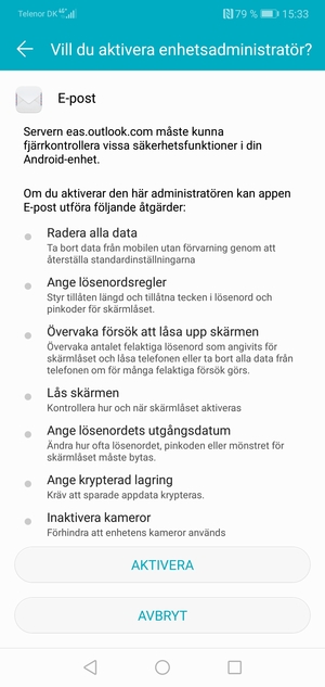 Välj AKTIVERA