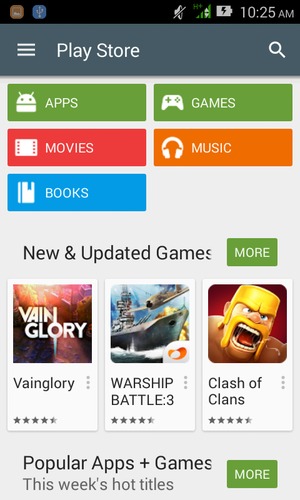 Select the Search button