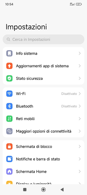 Seleziona Reti mobili