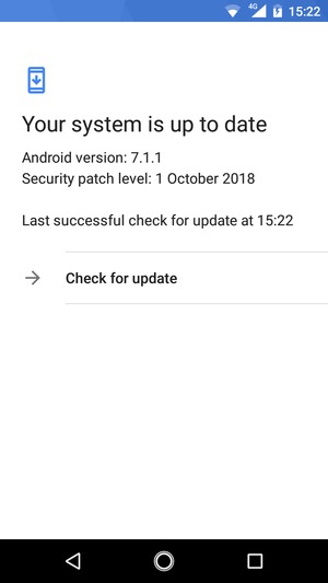 Select Check for update