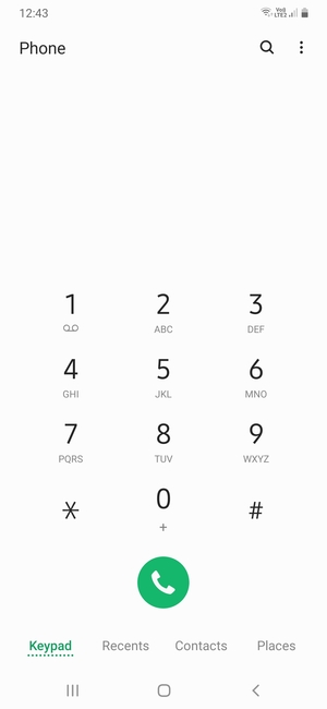 Press and hold the number 1