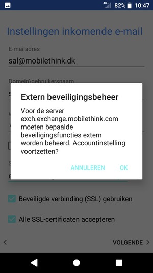 Selecteer OK