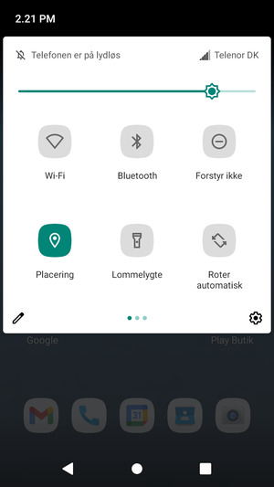 Slå Placering fra