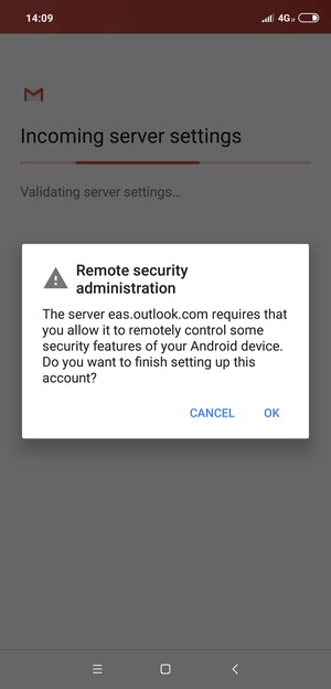Select OK