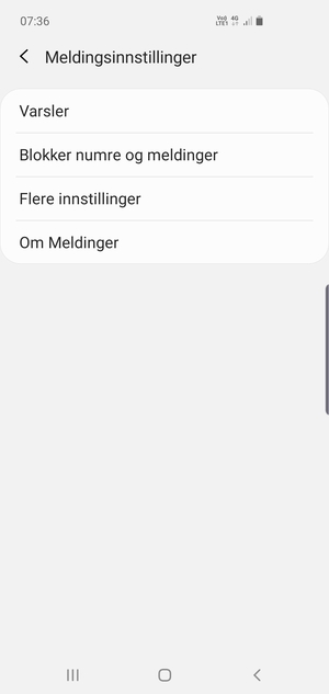 Velg Flere innstillinger