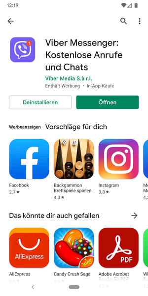 Wählen Sie Öffnen