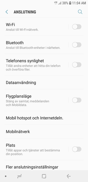 Välj Mobilnätverk